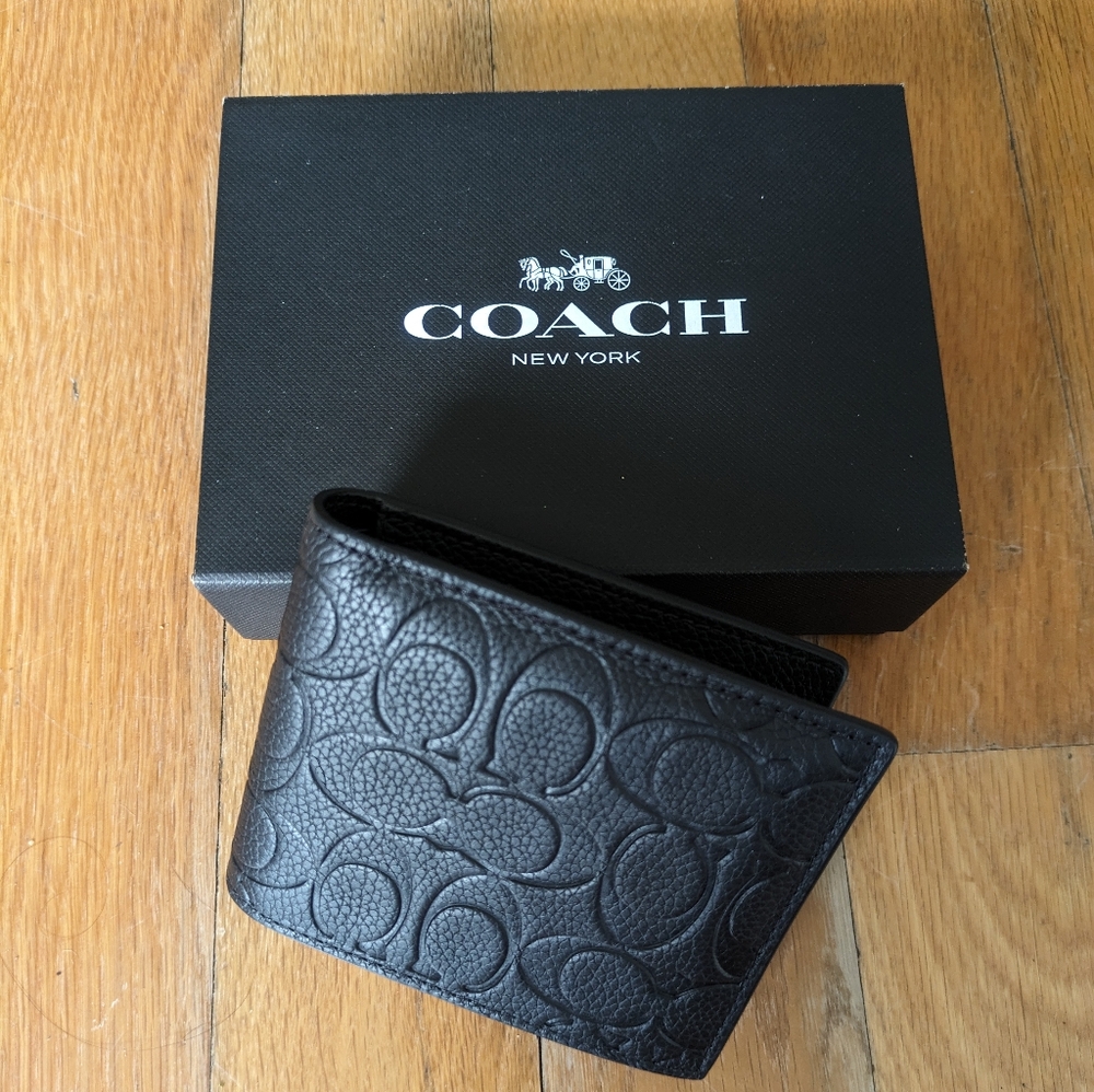 Brand New Coach Wallet (Black)